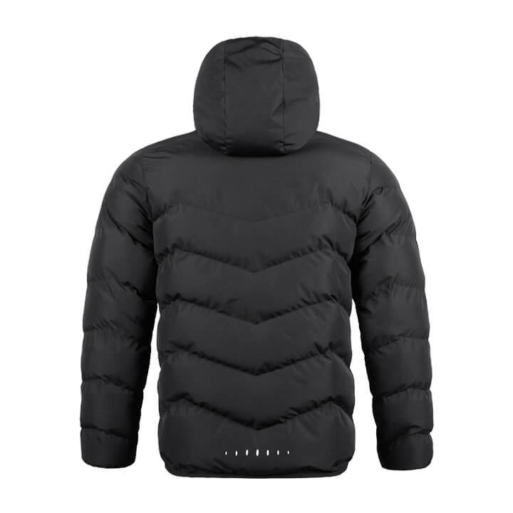 adult hooded winter jacket black