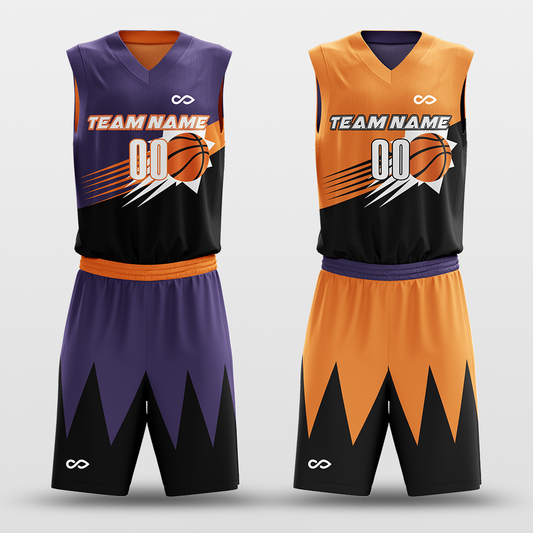 Sun - Customized Reversible Sublimated Basketball Set BK188