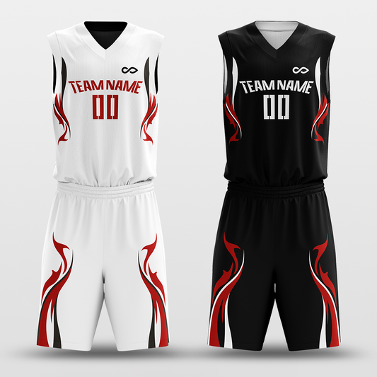 Shadowflame - Customized Reversible Sublimated Basketball Set BK134