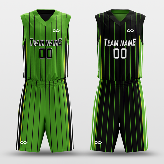 moss - Customized Reversible Sublimated Basketball Set BK104