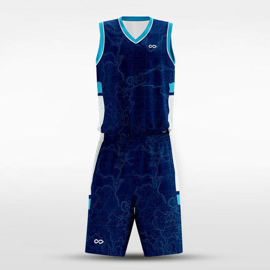 sublimated basketball jersey set 14830