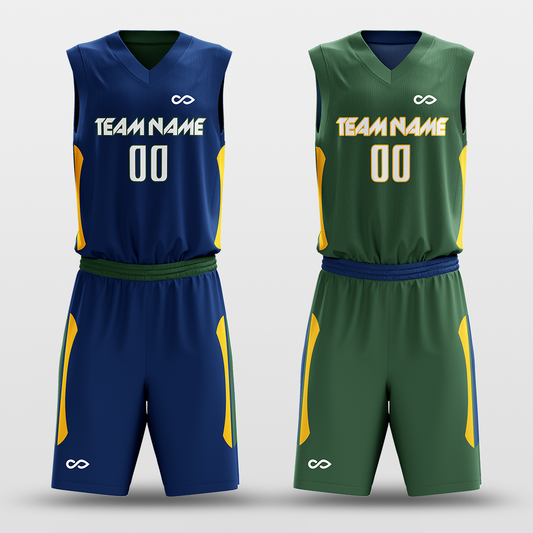 Classic54 - Customized Reversible Sublimated Basketball Set BK194