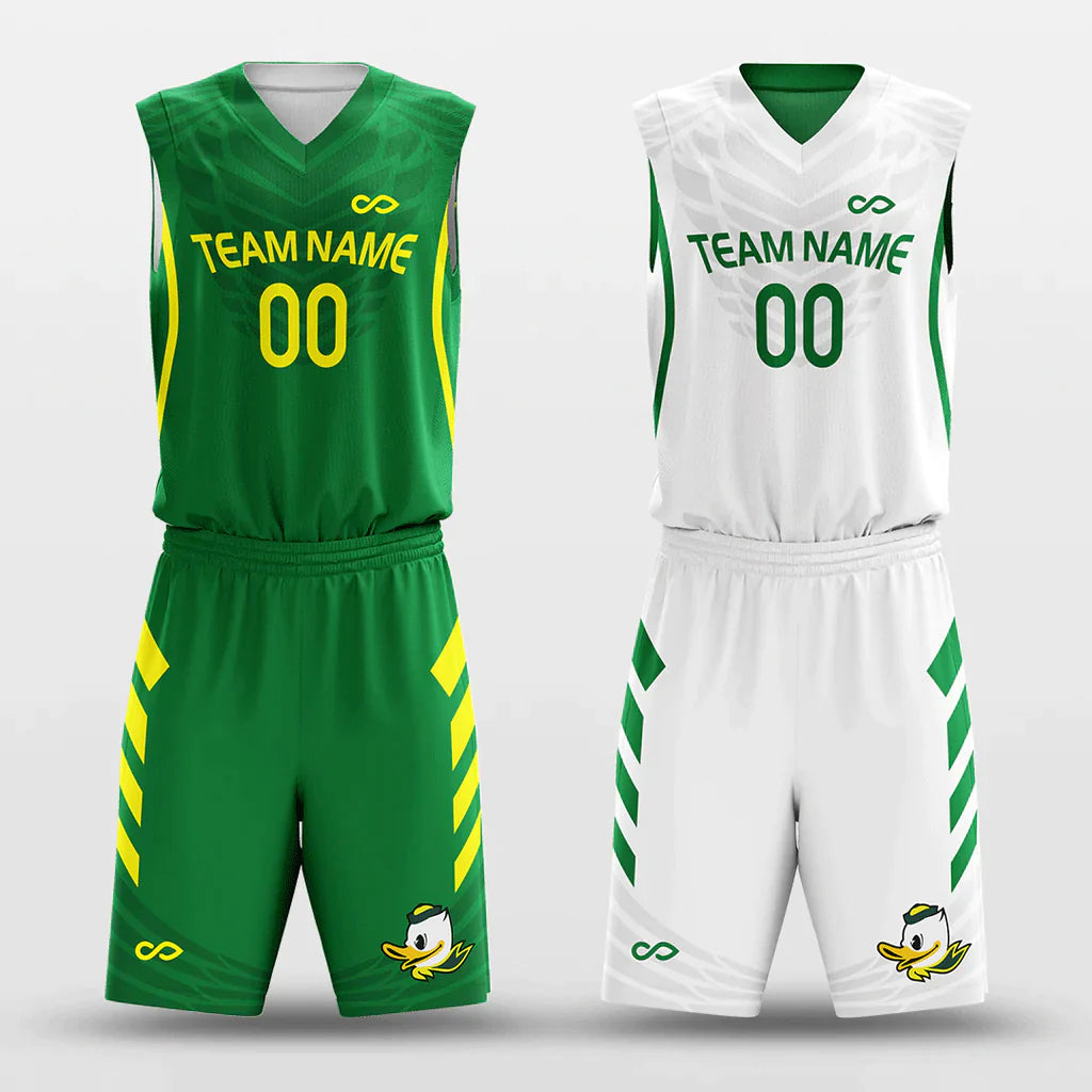 Duck - Customized Reversible Sublimated Basketball Set BK238