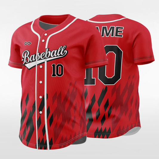 Pixel Fire - Sublimated baseball jersey B083