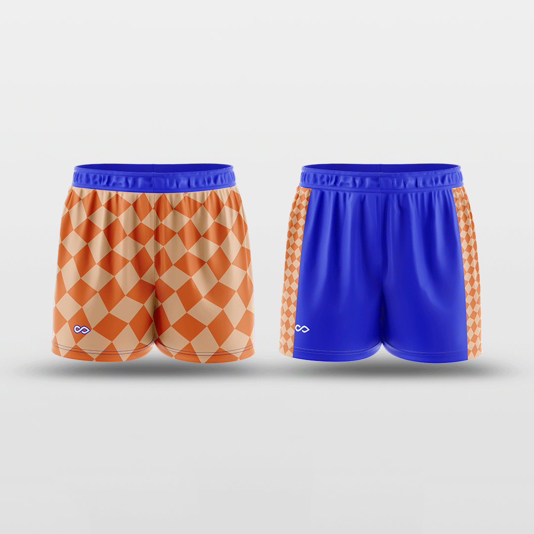 Checkerboard - Customized Reversible Training Shorts NBK057