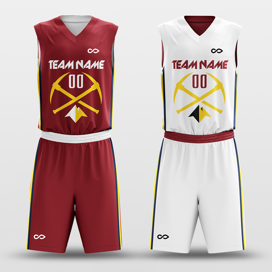 Nuggrts - Customized Reversible Sublimated Basketball Set BK196