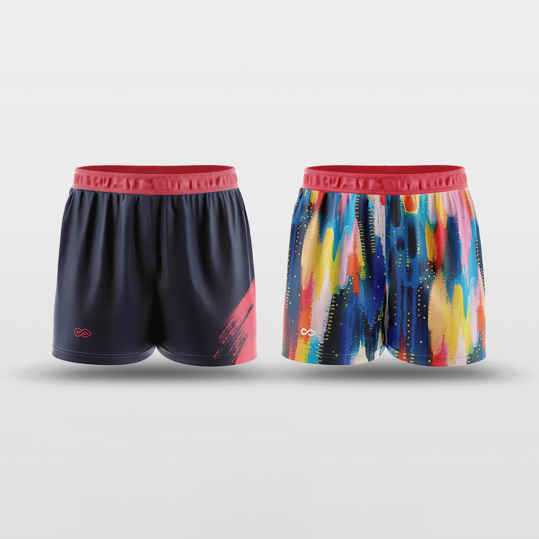 Colorful Black - Customized Reversible Training Shorts NBK101