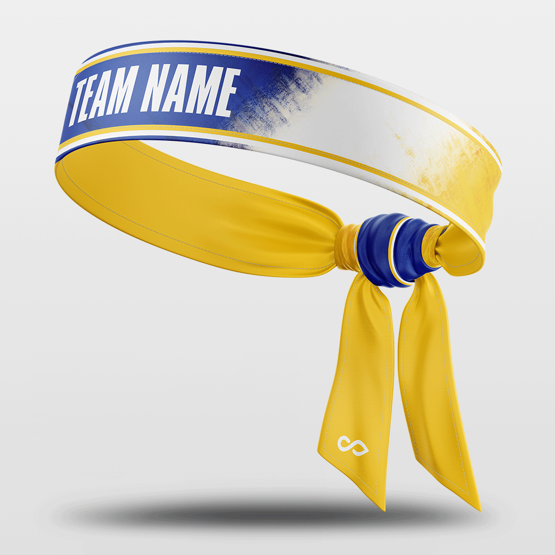 Warriors - Custom Sports Sweat-Wicking Tie Headband NBK118